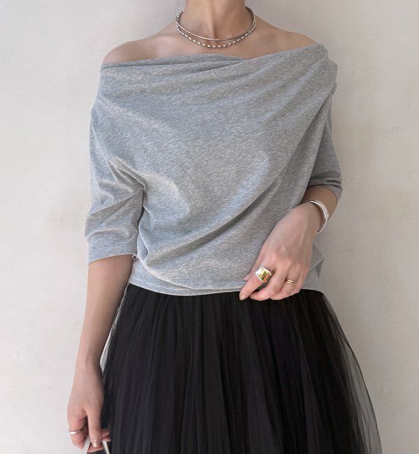  「2WAYドレープTEE」|Tシャツ・カットソー|