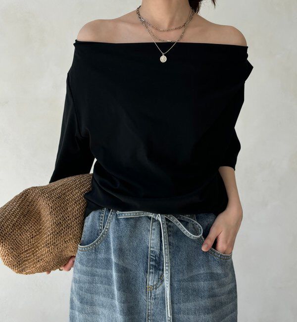  「2WAYドレープTEE」|Tシャツ・カットソー|