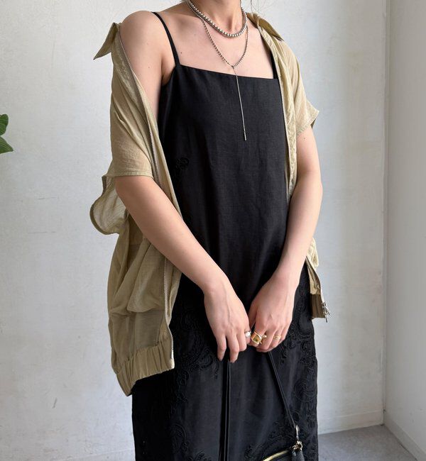  「コードレース刺繍カットワークレースワンピース」|ワンピース|