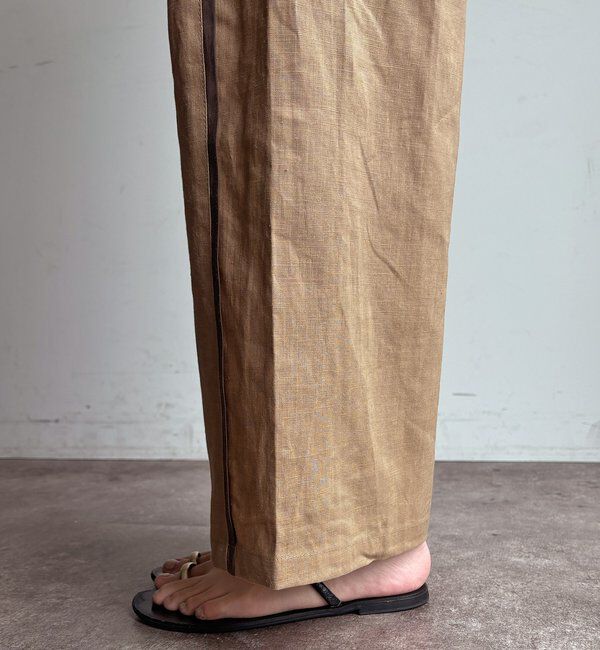  「【WEB限定】ラインタックワイドパンツ」|チノ|