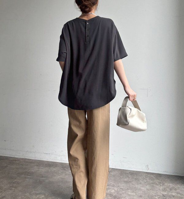  「【WEB限定】ラインタックワイドパンツ」|チノ|