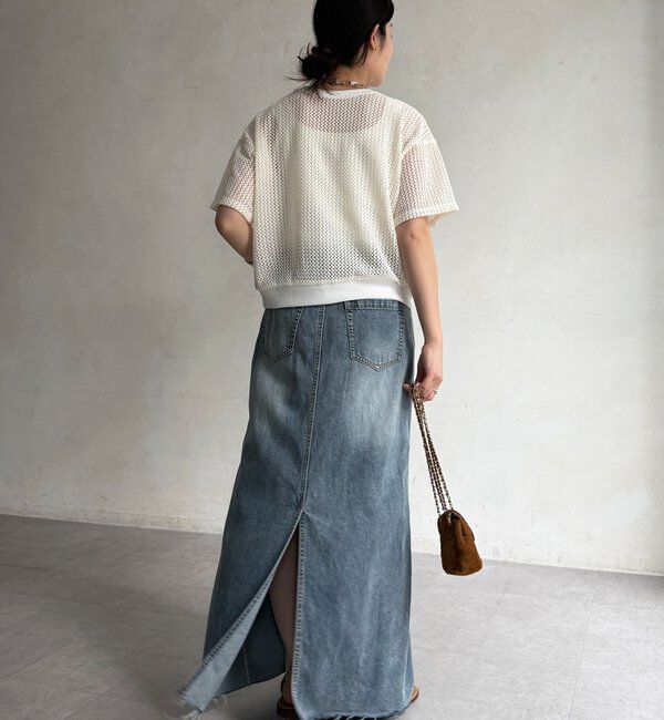  「【WEB限定】メッシュジップ半袖ブルゾン」|ブルゾン・スタジャン|