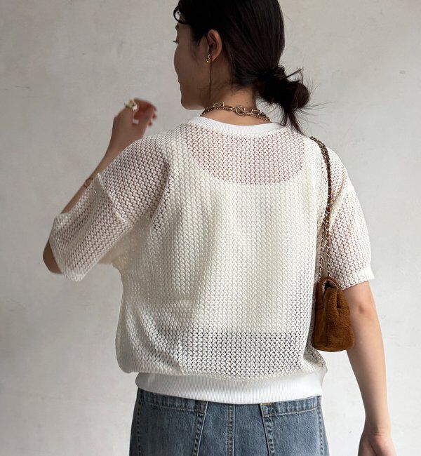  「【WEB限定】メッシュジップ半袖ブルゾン」|ブルゾン・スタジャン|