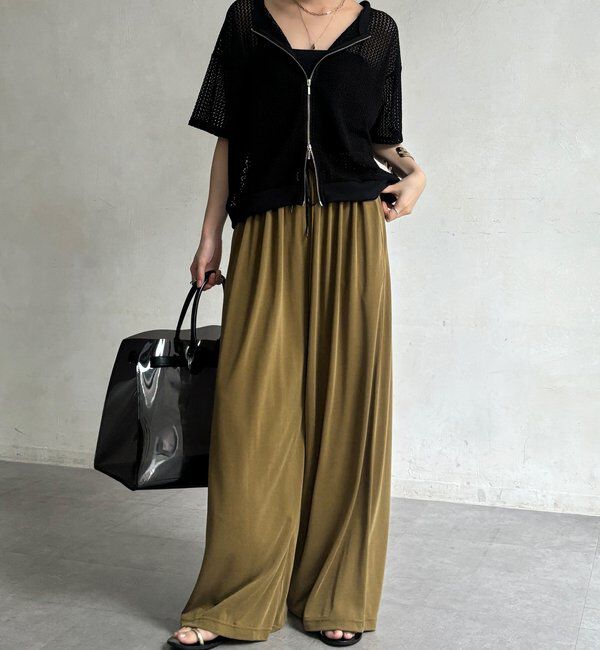  「【WEB限定】メッシュジップ半袖ブルゾン」|ブルゾン・スタジャン|