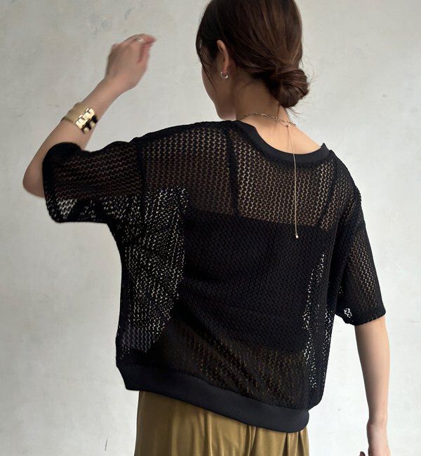  「【WEB限定】メッシュジップ半袖ブルゾン」|ブルゾン・スタジャン|