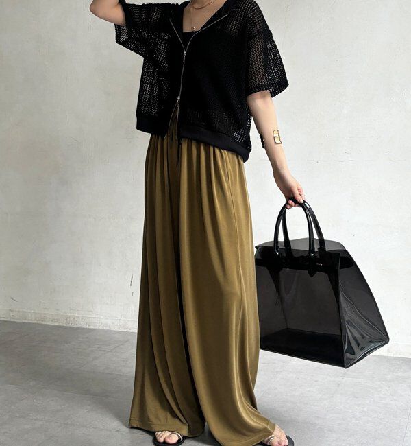  「【WEB限定】メッシュジップ半袖ブルゾン」|ブルゾン・スタジャン|