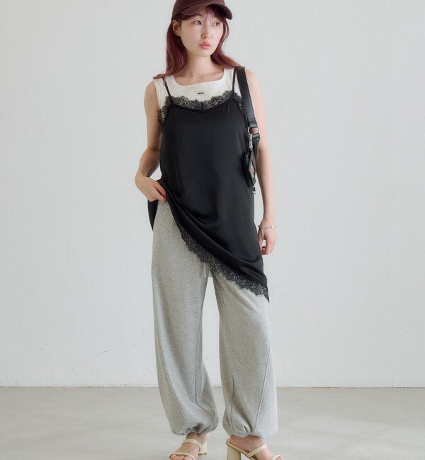  「レースサテンキャミ」|キャミソール|