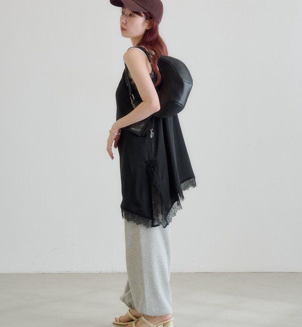  「レースサテンキャミ」|キャミソール|