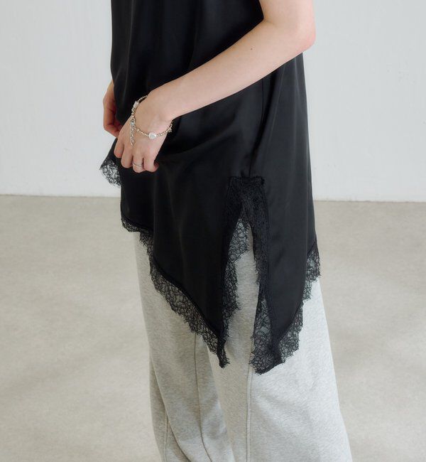  「レースサテンキャミ」|キャミソール|