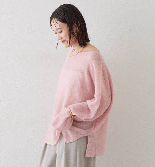  「【リニューアル】2wayスパングルシアーニット」|ニット・セーター|