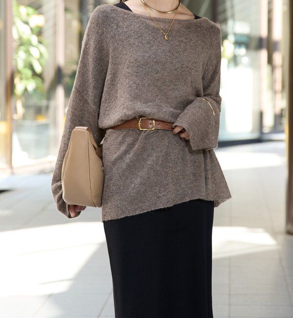  「【リニューアル】2wayスパングルシアーニット」|ニット・セーター|