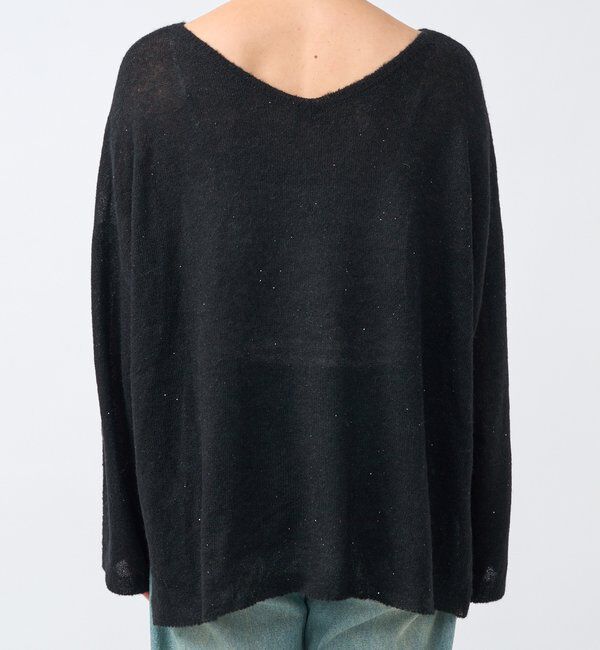  「【リニューアル】2wayスパングルシアーニット」|ニット・セーター|