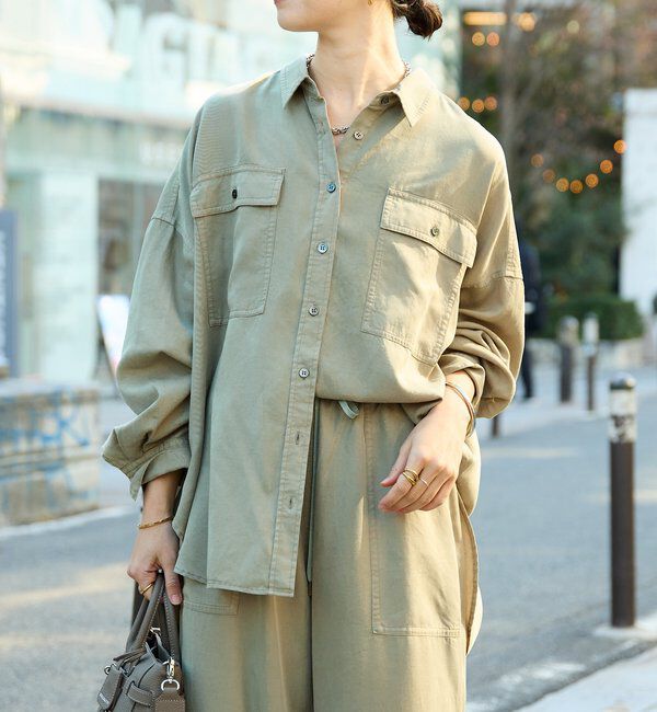  「【セットアップ可/新色追加】ガーメントダイワイドシャツ」|シャツ・ブラウス|