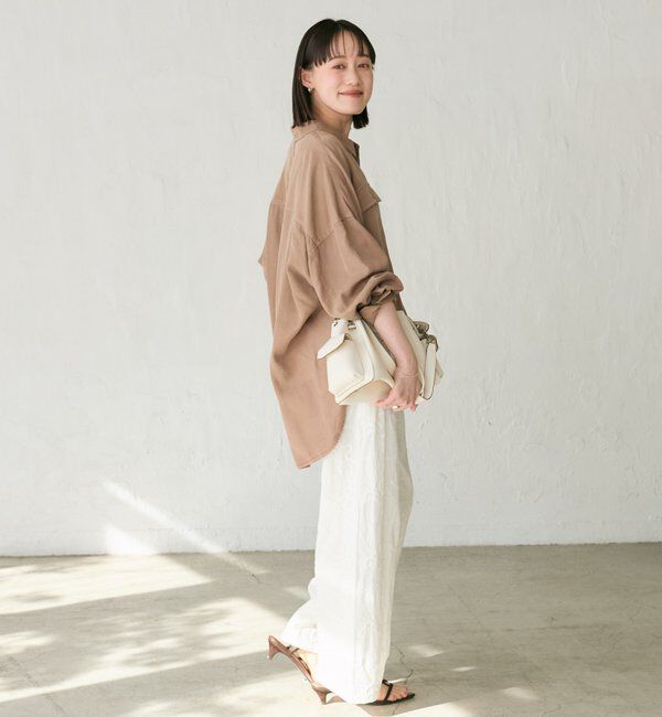  「【セットアップ可/新色追加】ガーメントダイワイドシャツ」|シャツ・ブラウス|