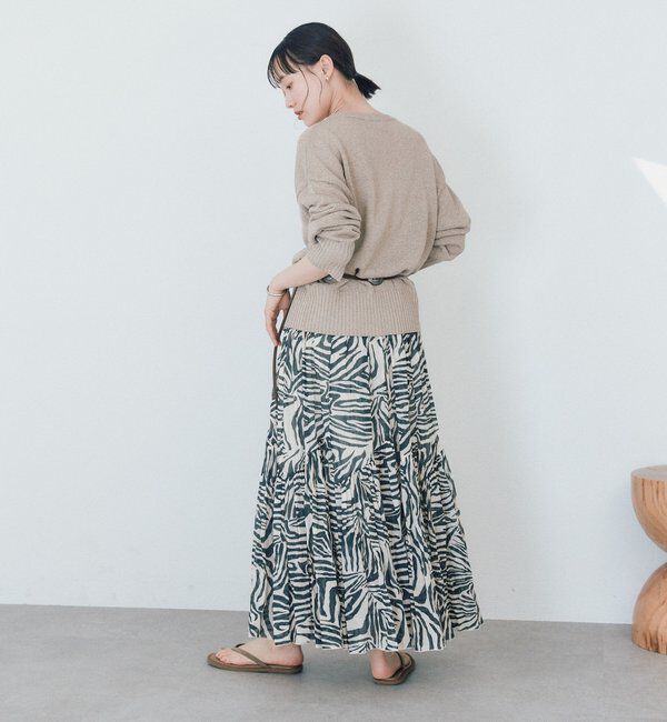  「予約【真夏まで活躍】ペーパーヤーンニットカーデ」|カーディガン|