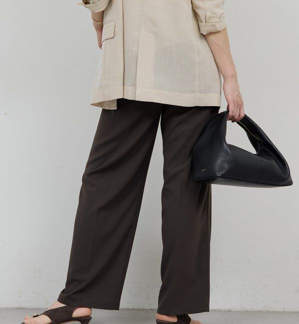  「【ガランテ名品】ライトジャージーワイドパンツ」|チノ|