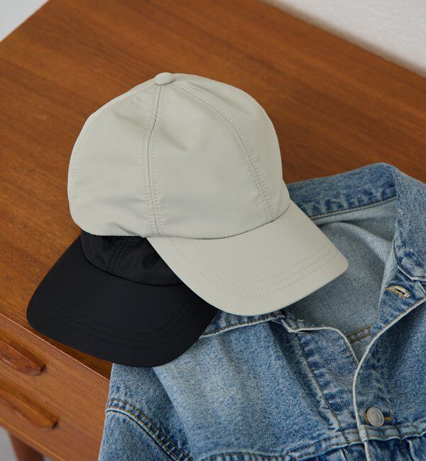  「【撥水加工】UVキャップ」|ハット|ライトベージュ