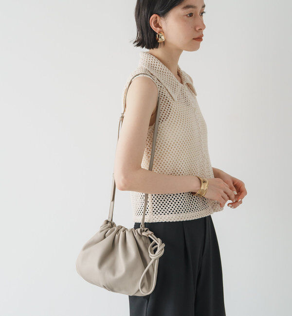  「レザー巾着4WAYショルダーバッグ」|ショルダー・メッセンジャー|