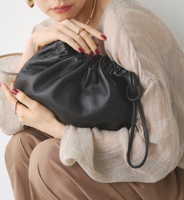  「レザー巾着4WAYショルダーバッグ」|ショルダー・メッセンジャー|