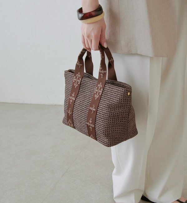  「ナイロンラフィアデイリーミニトートバッグ」|トートバッグ|