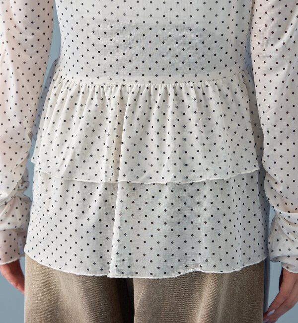  「ドットティアードプルオーバー」|Tシャツ・カットソー|