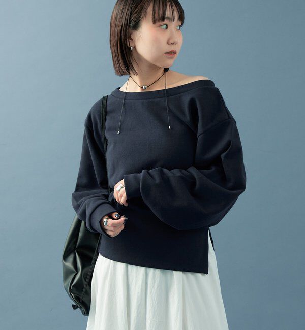  「オフショルスウェット」|Tシャツ・カットソー|