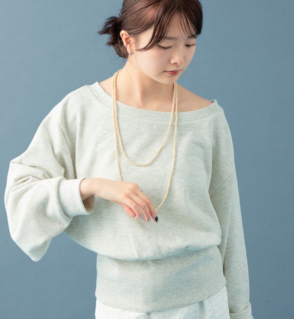  「オフショルスウェット」|Tシャツ・カットソー|グレー