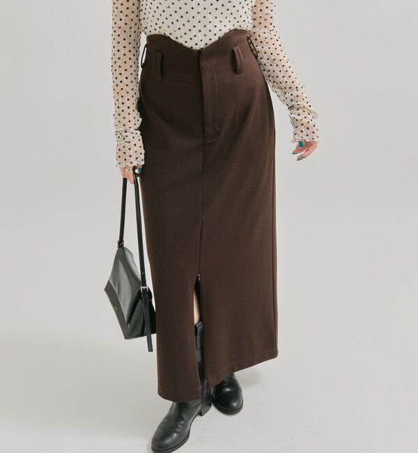  「WAVEフロントZIPスカート」|スカート|