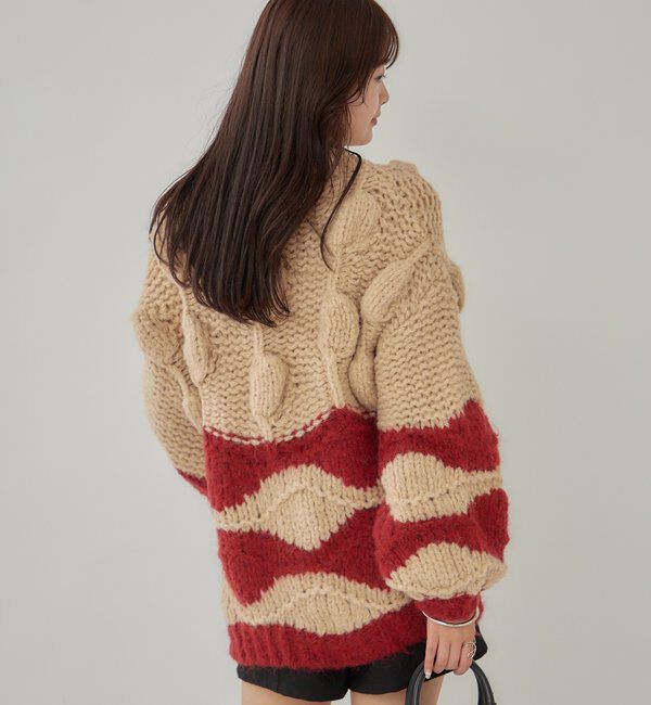  「ぽこぽこウェーブニット」|ニット・セーター|