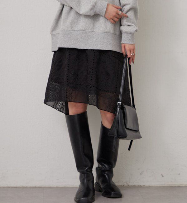  「エンブロイダリー ヘムスカート」|スカート|