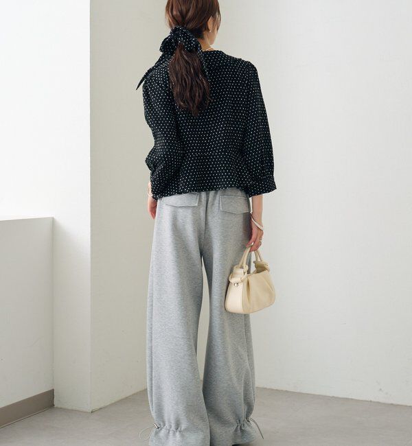  「裾ドロストスウェットパンツ」|チノ|