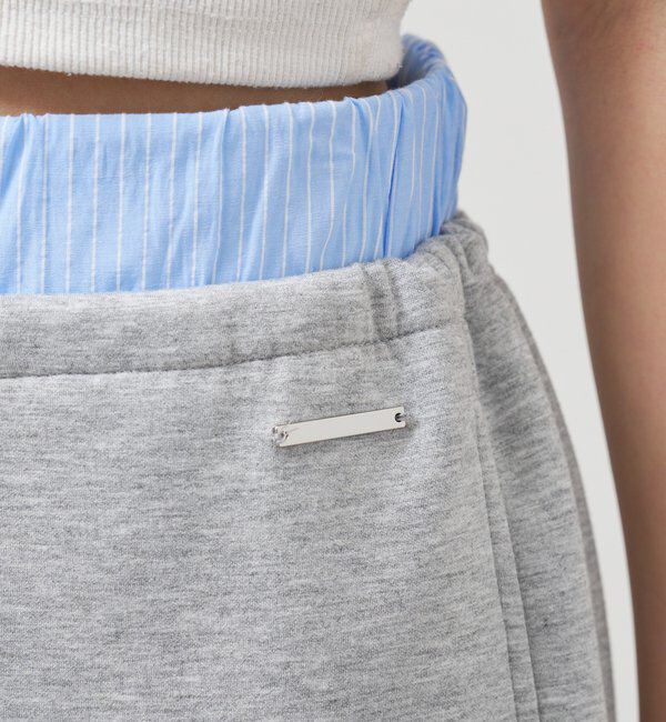  「Wベルトスウェットスカート」|スカート|