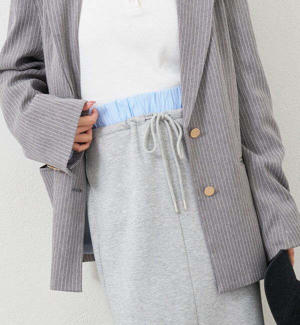  「Wベルトスウェットスカート」|スカート|