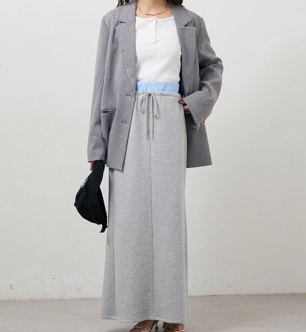  「Wベルトスウェットスカート」|スカート|