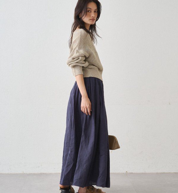  「クリスピーコットンショートニット」|ニット・セーター|