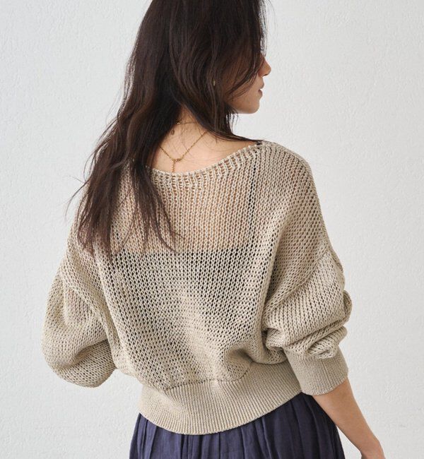  「クリスピーコットンショートニット」|ニット・セーター|