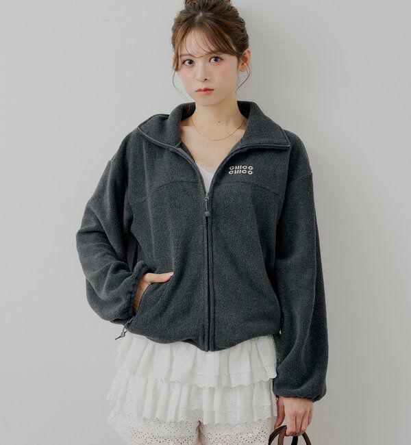  「【セットアップ対応】胸ロゴフリーストップス」|シャツ・ブラウス|