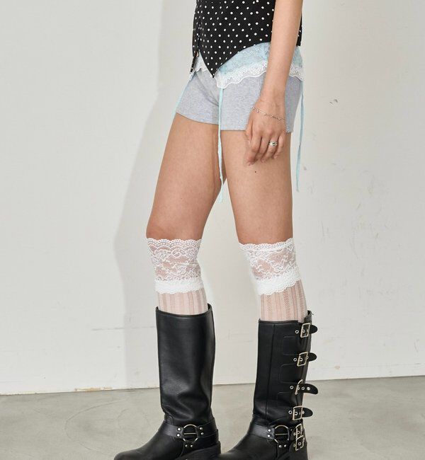  「【SLOPPY/スロッピー】リブショートパンツ」|チノ|