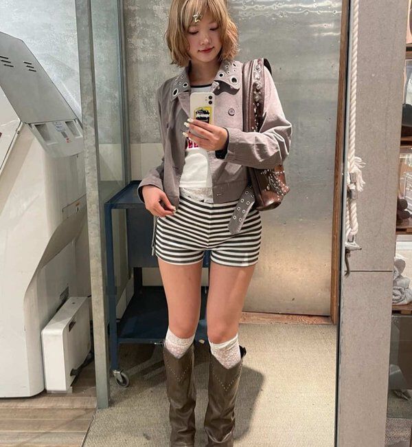  「アイレットショートPジャケット」|ブルゾン・スタジャン|