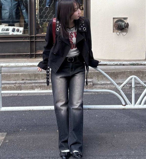  「アイレットショートPジャケット」|ブルゾン・スタジャン|