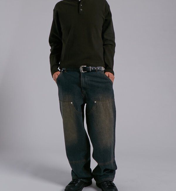  「【Sourcream】パール針抜きヘンリーL/S TEE」|Tシャツ・カットソー|