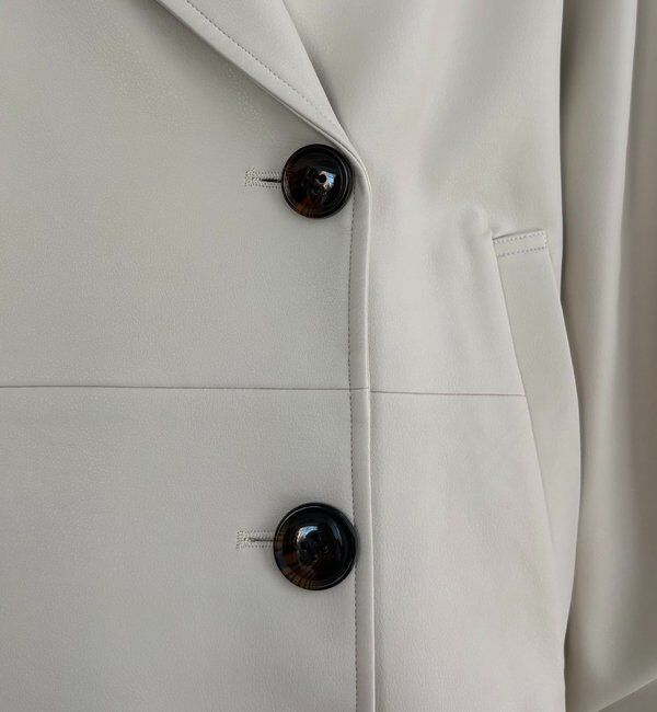  「【サイズ展開あり】レザーミドルコート」|その他|