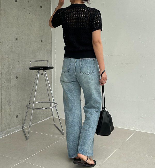  「【華奢見え】レース襟付きカーディガン」|カーディガン|