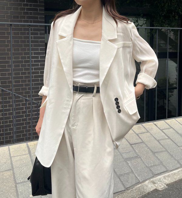  「【防シワ/アンチピリング/手洗い可】〈C.L〉シアーテーラードジャケット」|テーラードジャケット|