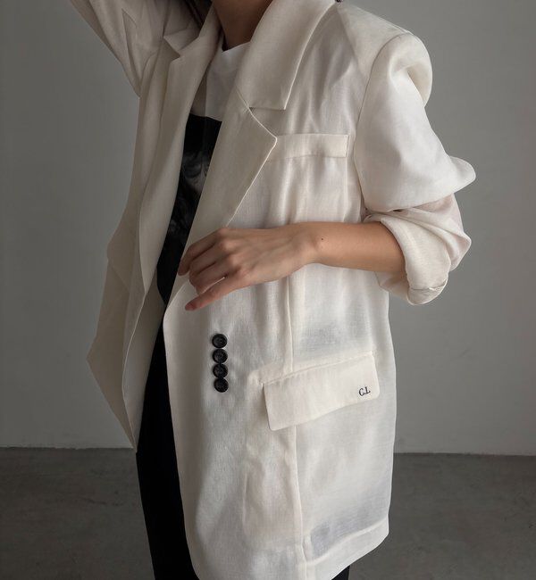  「【防シワ/アンチピリング/手洗い可】〈C.L〉シアーテーラードジャケット」|テーラードジャケット|