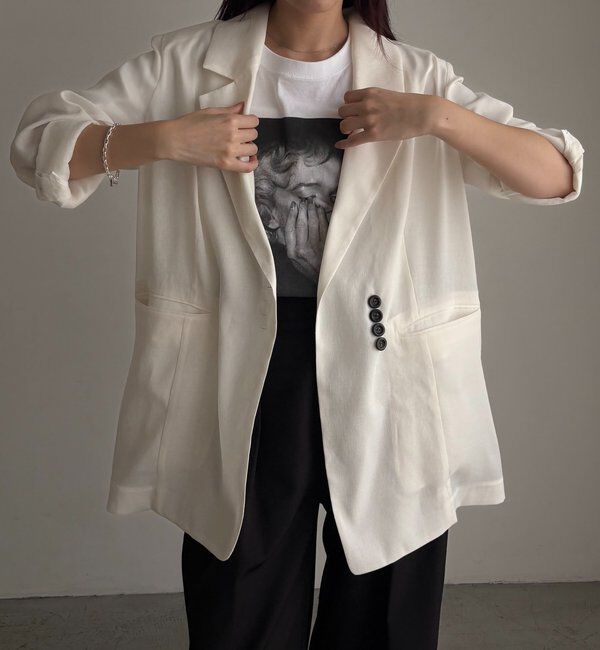  「【防シワ/アンチピリング/手洗い可】〈C.L〉シアーテーラードジャケット」|テーラードジャケット|