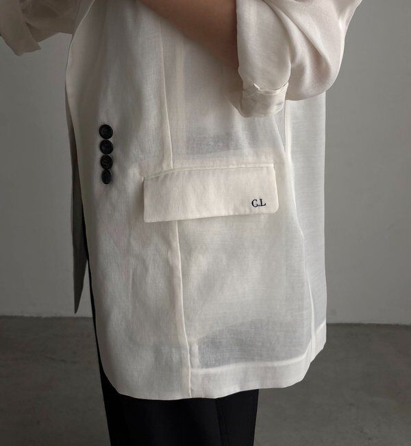  「【防シワ/アンチピリング/手洗い可】〈C.L〉シアーテーラードジャケット」|テーラードジャケット|