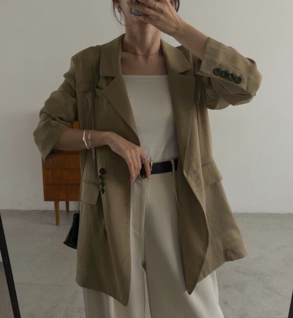  「【防シワ/アンチピリング/手洗い可】〈C.L〉シアーテーラードジャケット」|テーラードジャケット|