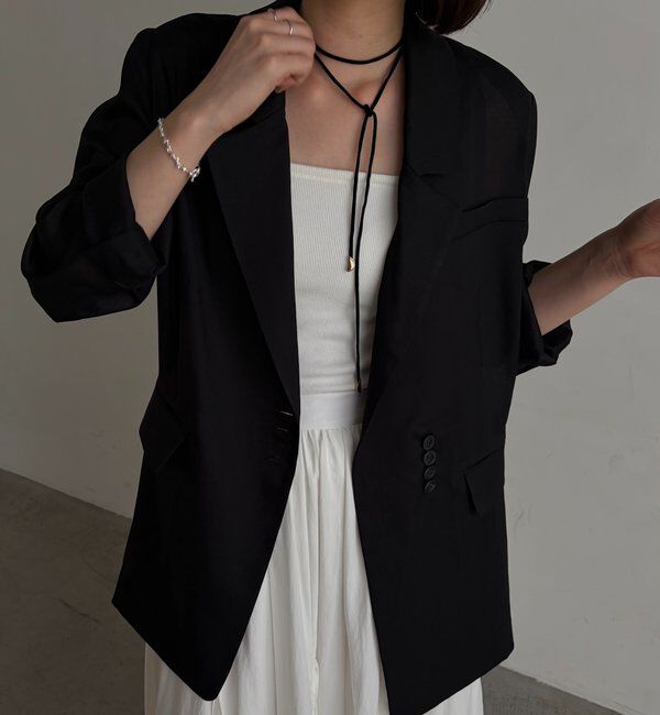  「【防シワ/アンチピリング/手洗い可】〈C.L〉シアーテーラードジャケット」|テーラードジャケット|