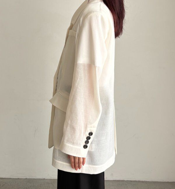  「【防シワ/アンチピリング/手洗い可】〈C.L〉シアーテーラードジャケット」|テーラードジャケット|